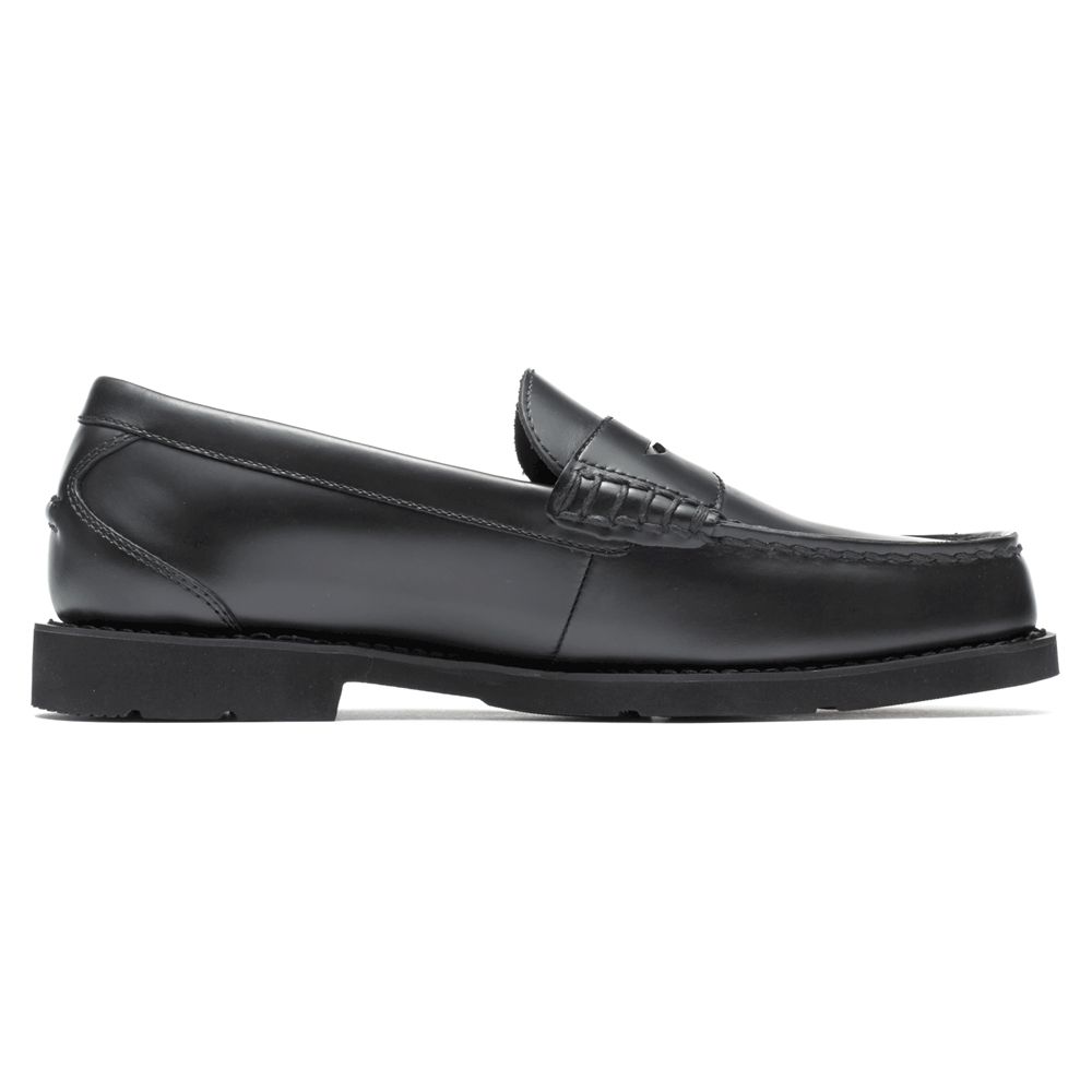 Rockport Shakespeare Circle Slip-Ons - Mens Loafers - Black - NZ (FSP-730594)